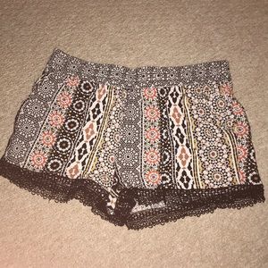 Printed cotton shorts